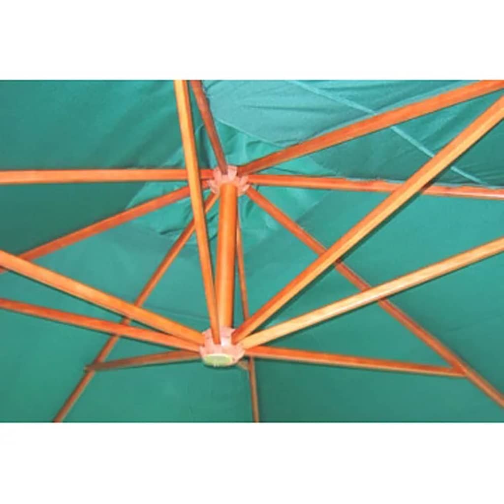 Zweefparasol met houten paal 400x300 cm