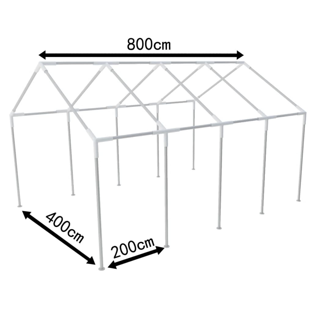 Stalen frame voor partytenten 8 x 4 m