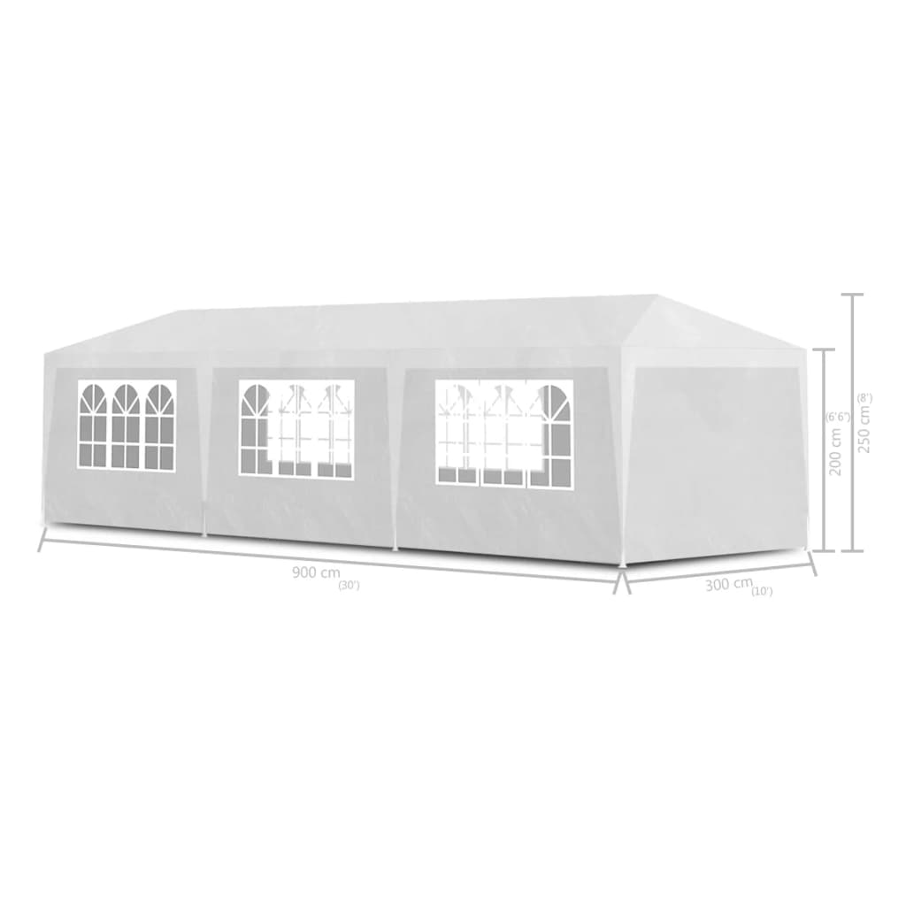 Partytent 3x3 m antracietkleurig