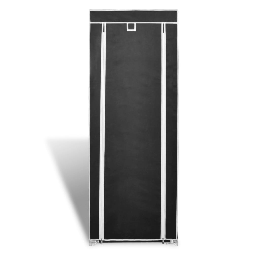 Stoffen schoenenrek met hoes 162 x 57 x 29 cm