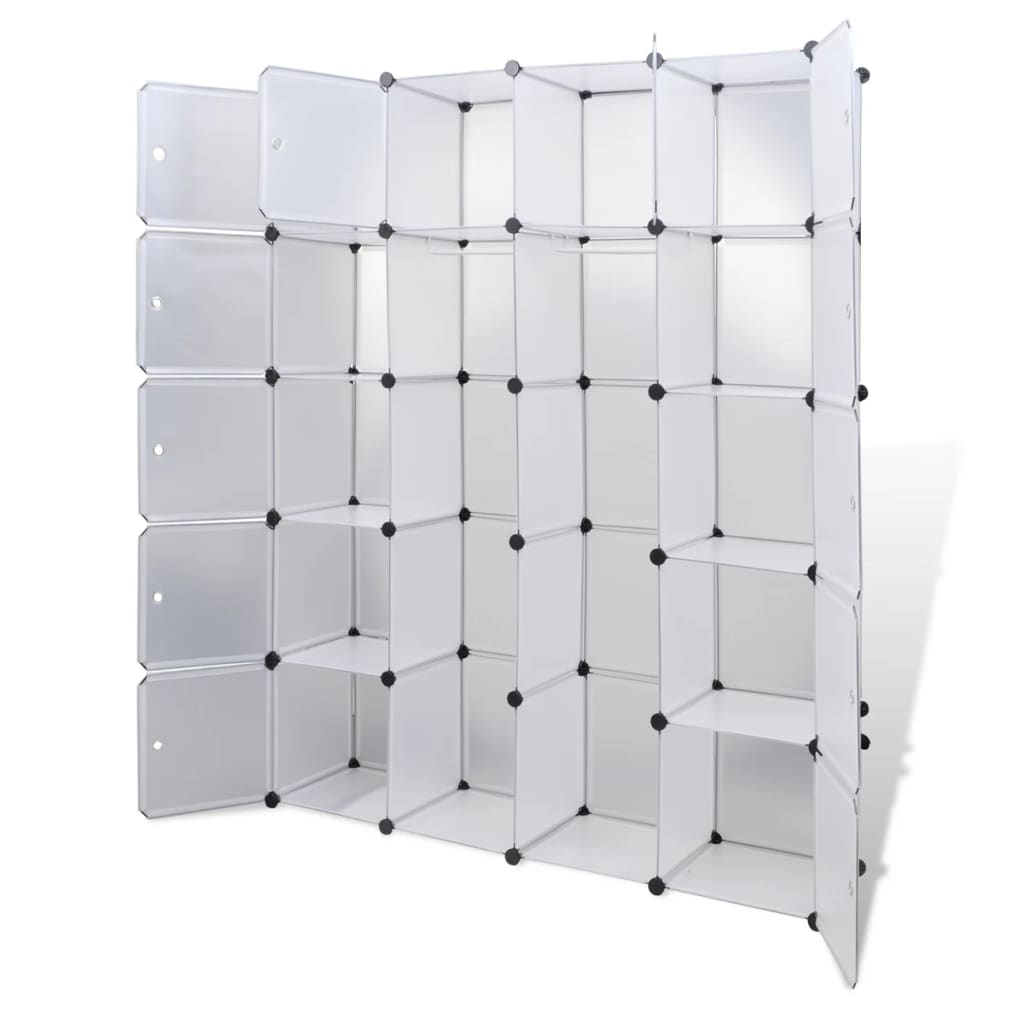 Kast modulair met 14 vakken 37x146x180,5 cm