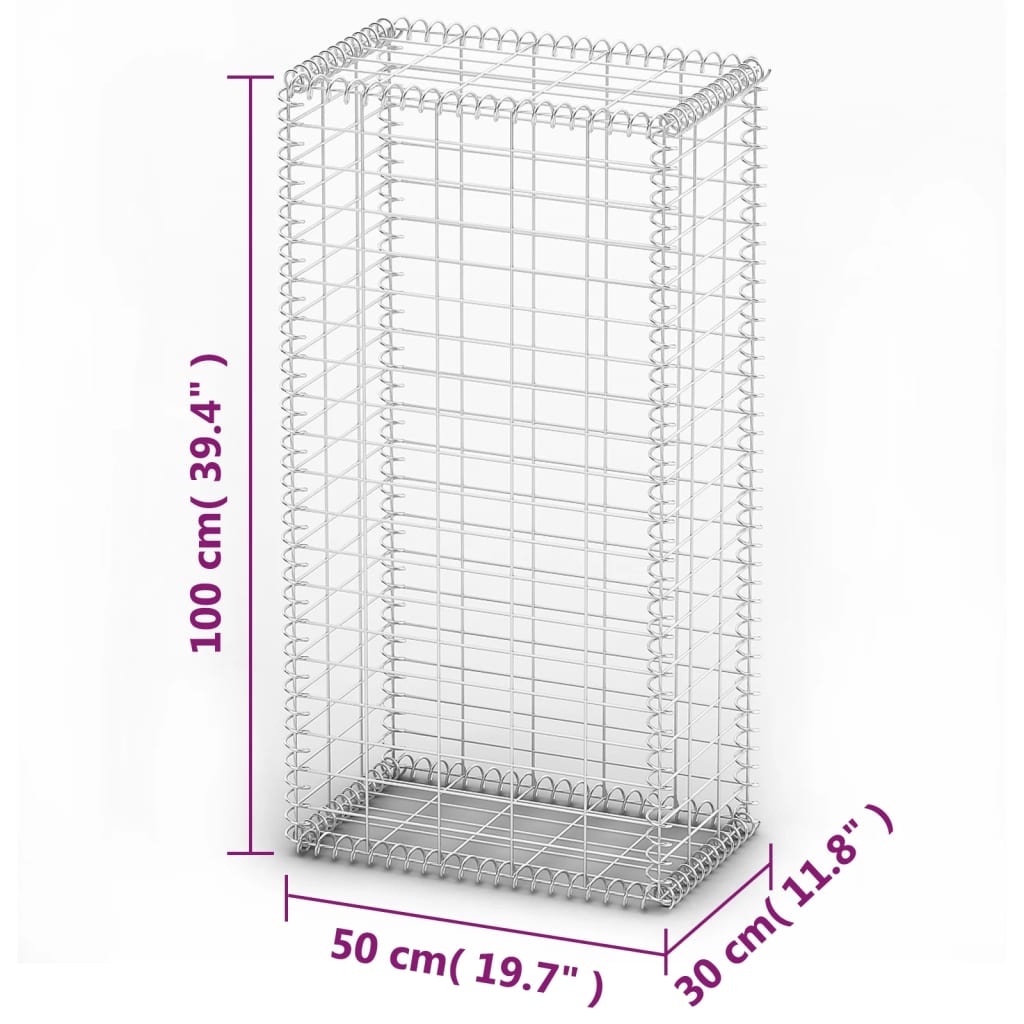 Schanskorf met deksels 150x100x30 cm gegalvaniseerd draad