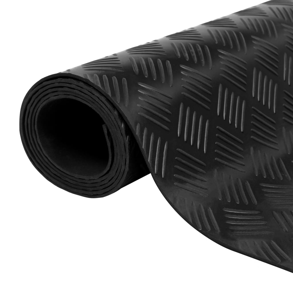 Vloermat anti-slip 3 mm 1,5x4 m rubber ruit