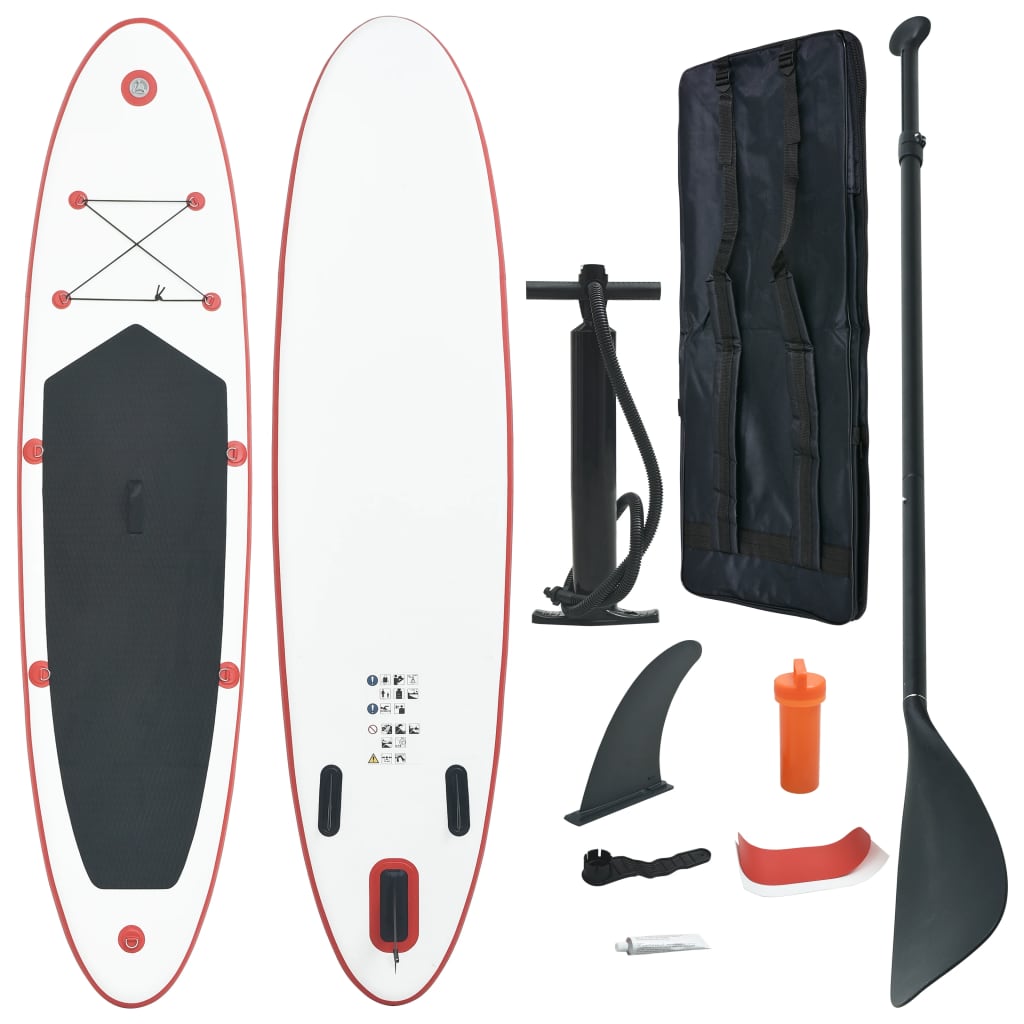 Stand Up Paddleboardset opblaasbaar en wit