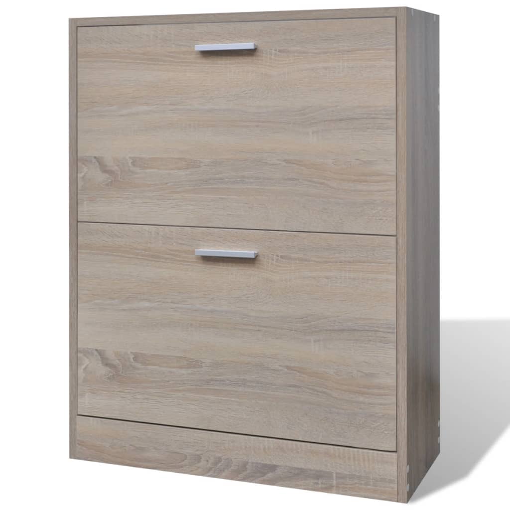 Schoenenkast 63x24x81 cm bewerkt hout