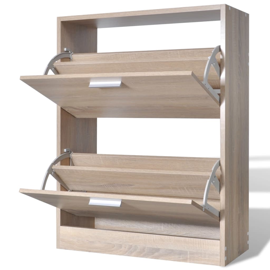 Schoenenkast 63x24x103 cm bewerkt hout