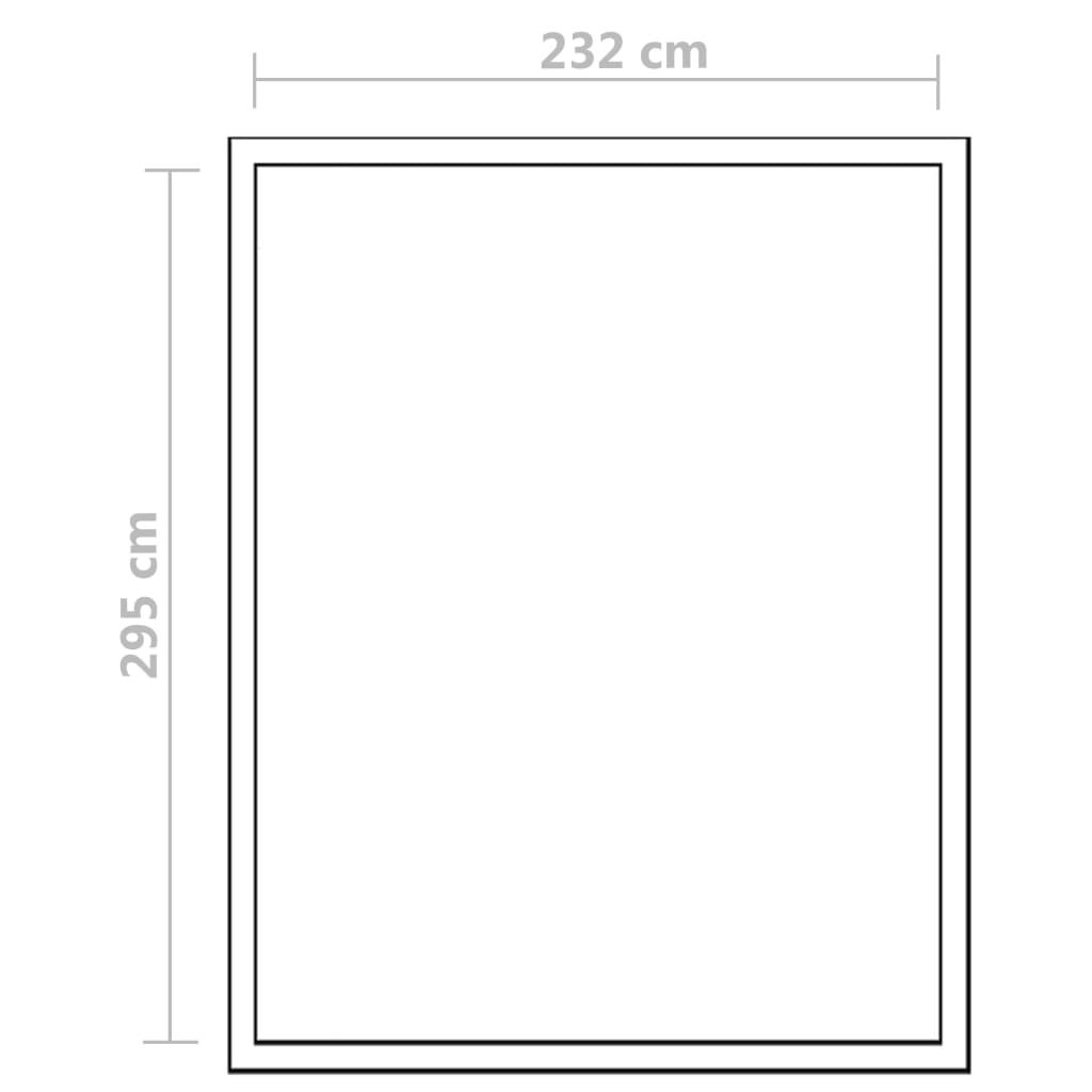 Tuinkas met basisframe 4,6 m² versterkt aluminium