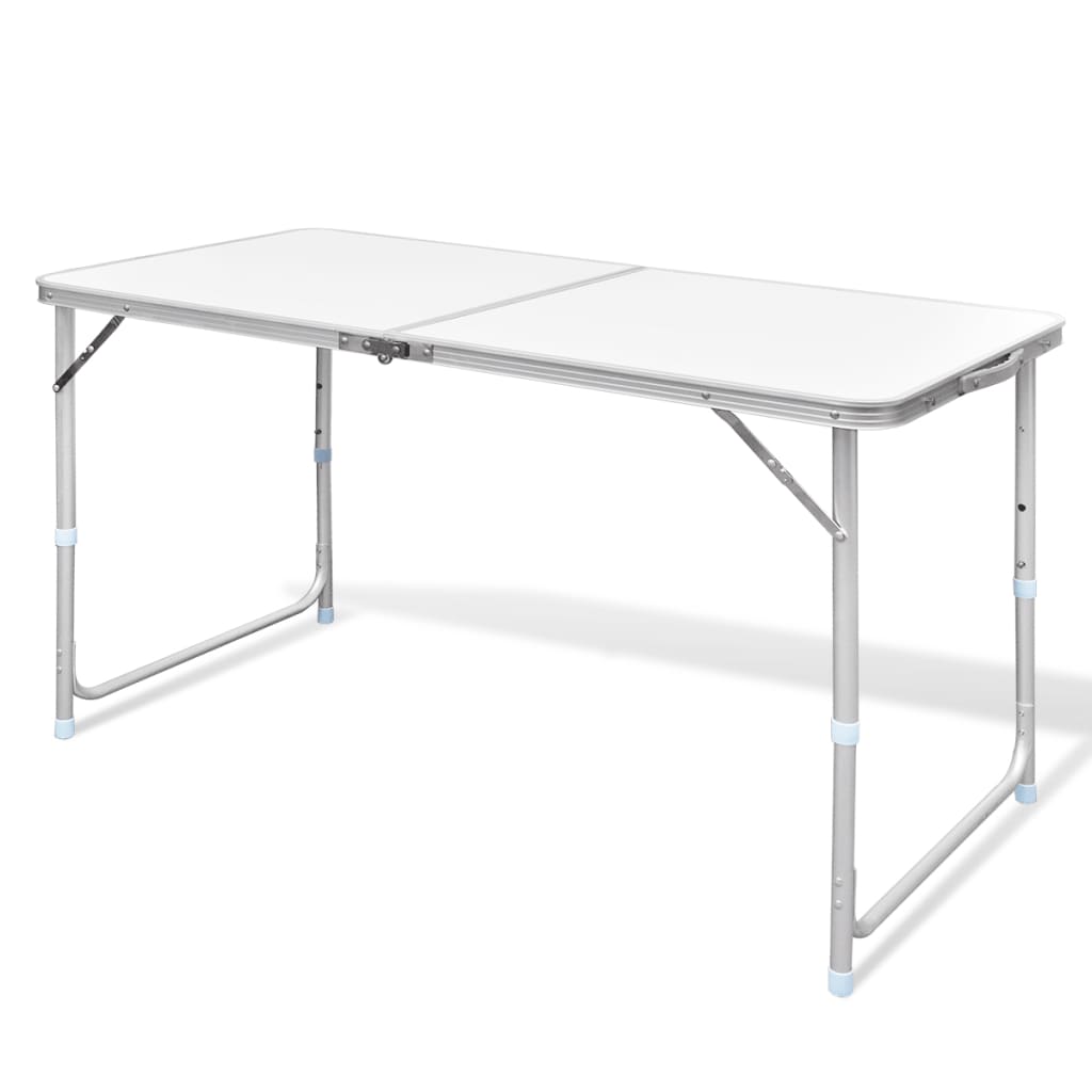 Campingtafel inklapbaar en verstelbaar in hoogte aluminium 180 x 60 cm