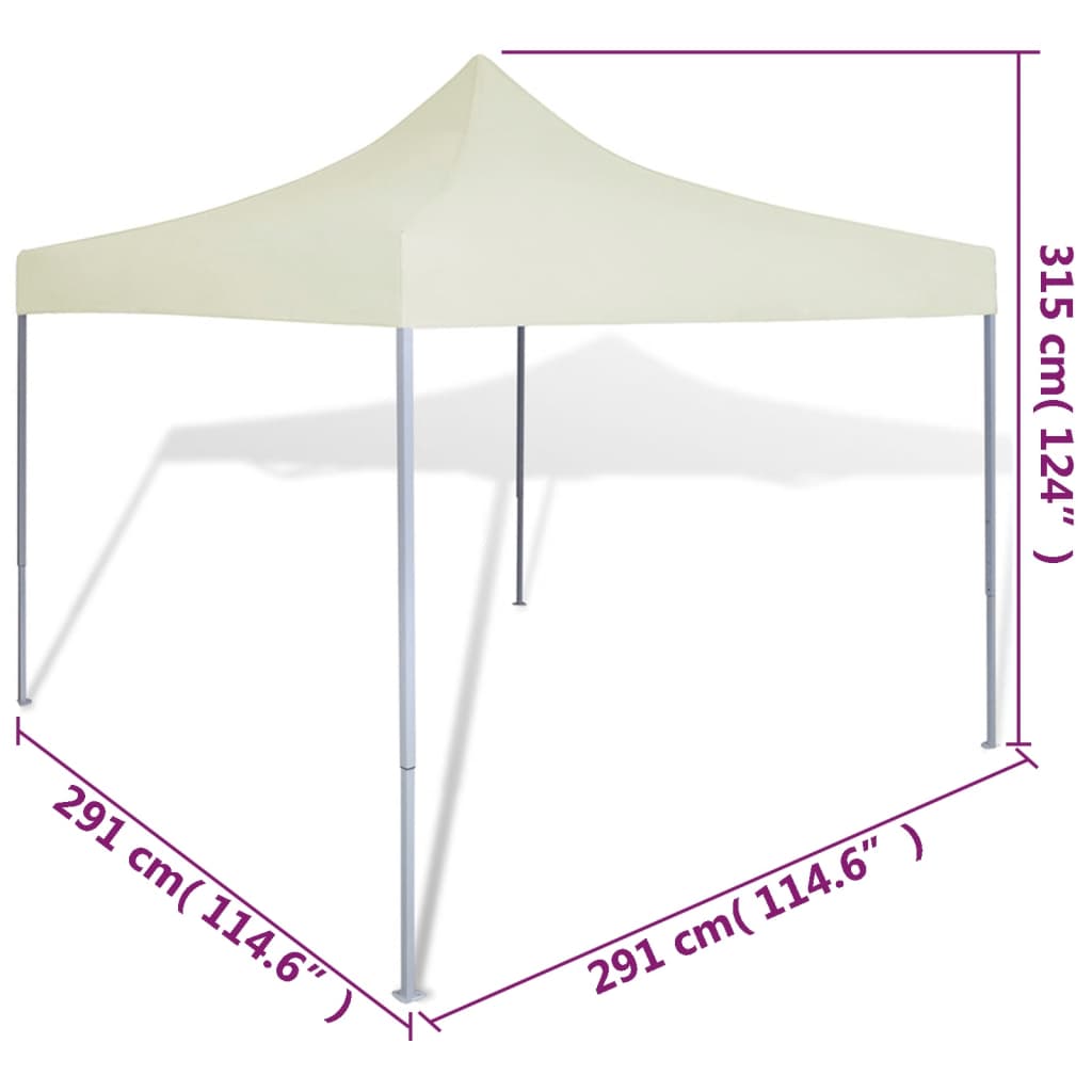 Partytent inklapbaar pop-up met 2 zijwanden