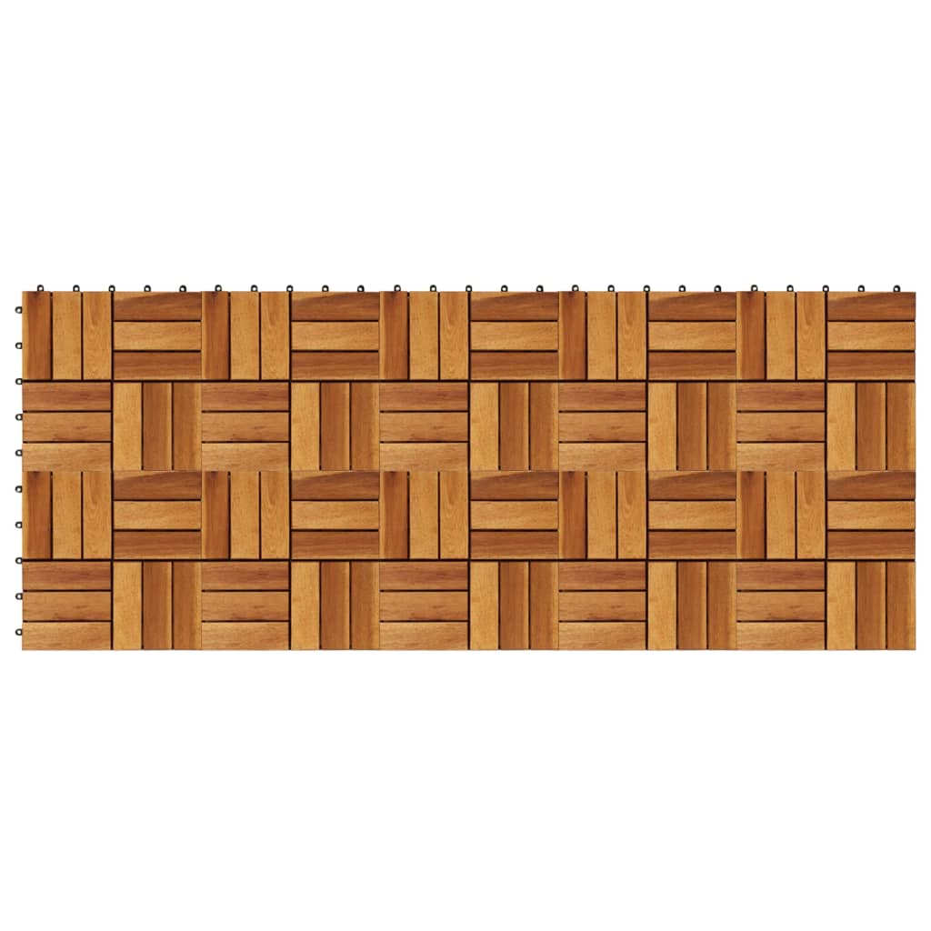 Terrastegels 30 x 30 cm Acacia set van 30