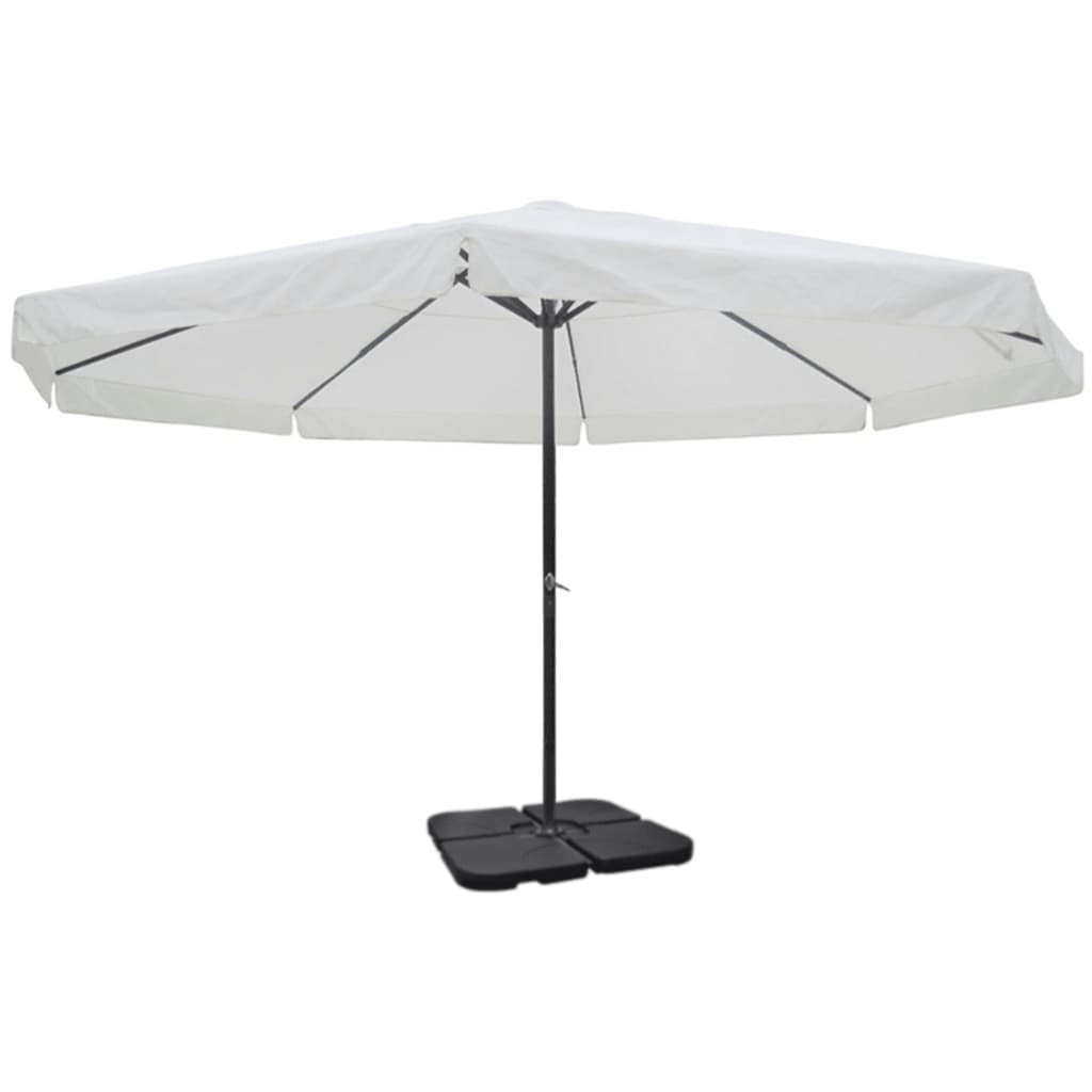 Parasol met draagbare voet aluminium (groen)