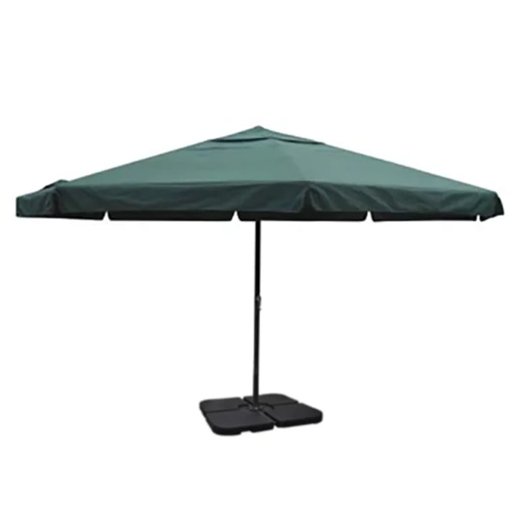 Parasol met draagbare voet aluminium ()