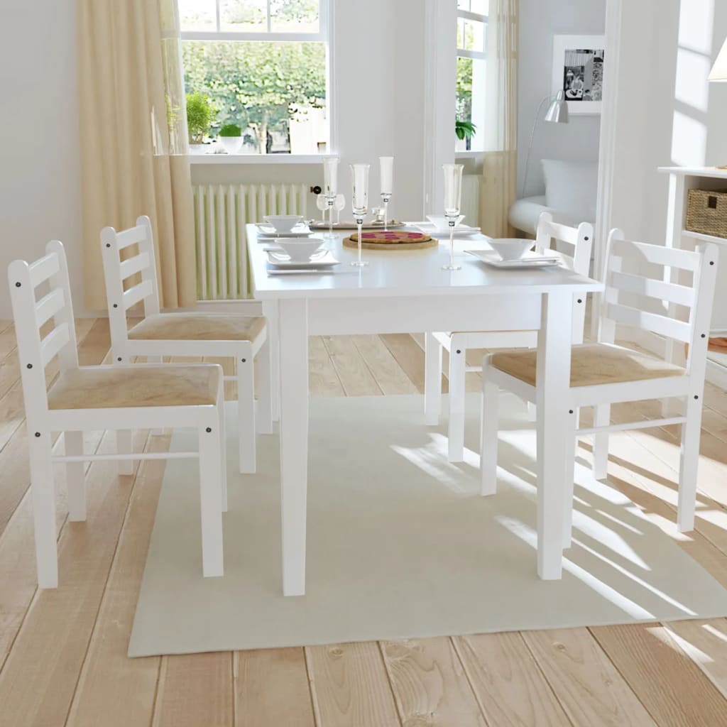 Eetkamerstoelen 2 st massief rubberwood en fluweel