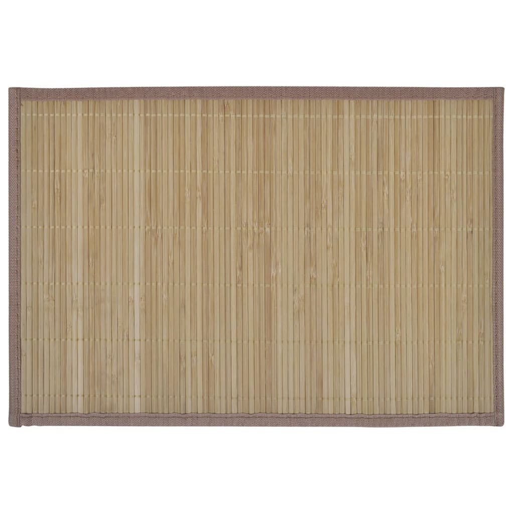 6 Placemats bamboe 30 x 45 cm