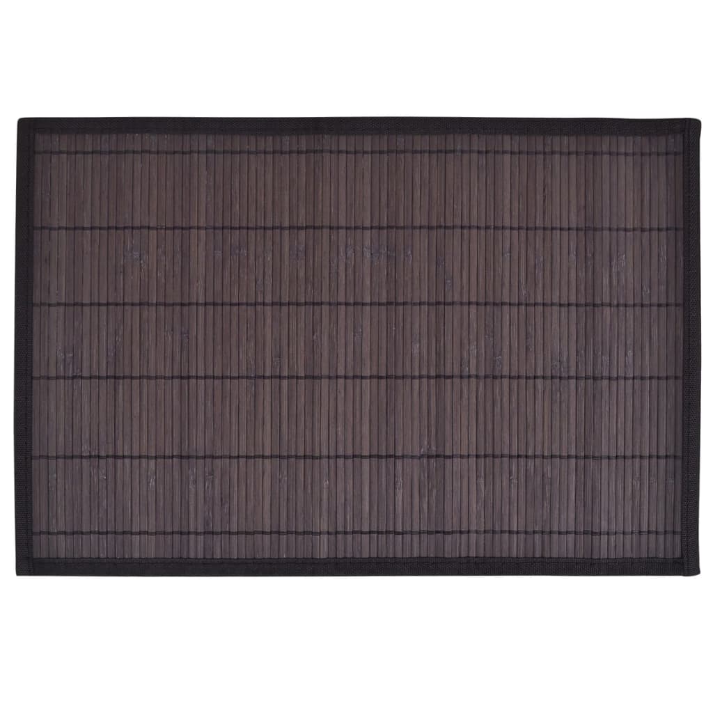 6 Placemats bamboe 30 x 45 cm