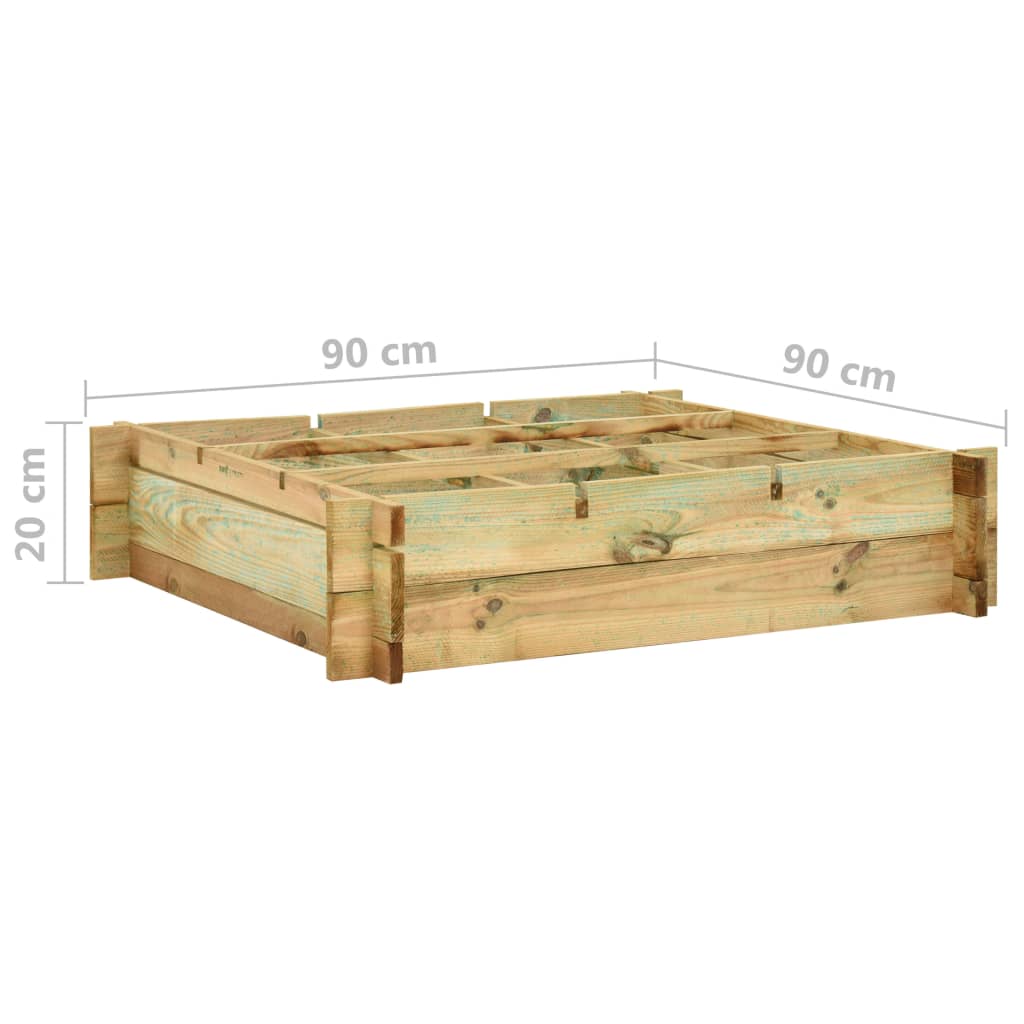 Plantenbak verhoogd 150x100x40 cm geïmpregneerd hout