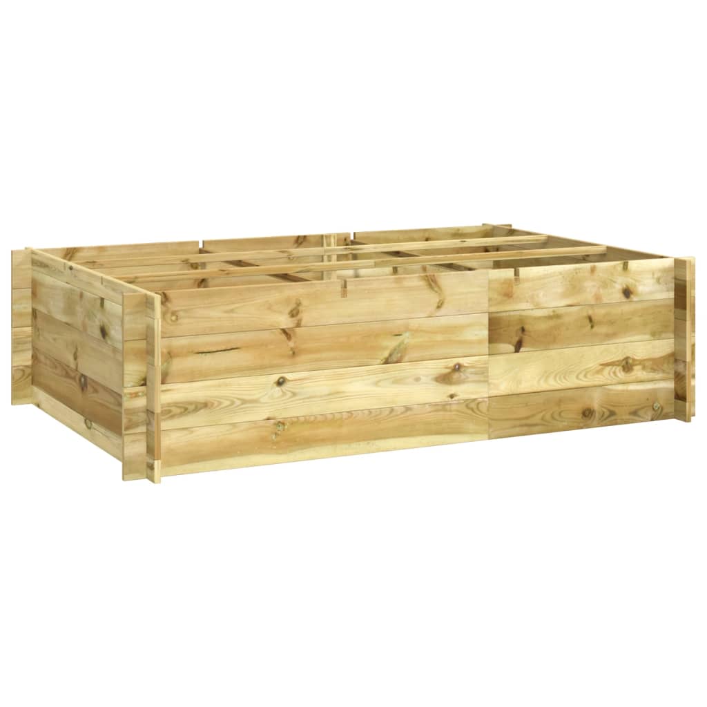 Plantenbak verhoogd 150x100x40 cm geïmpregneerd hout