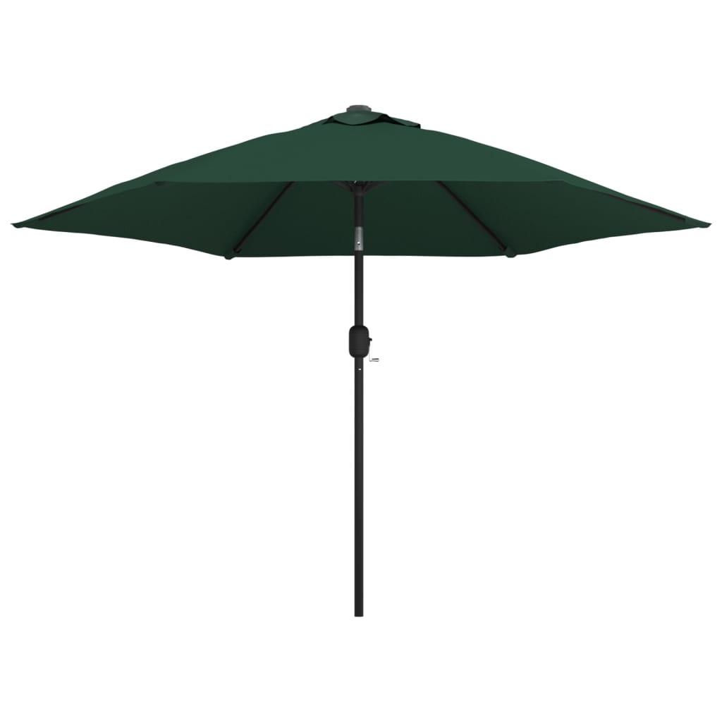 Parasol met LED-verlichting en stalen paal 300 cm