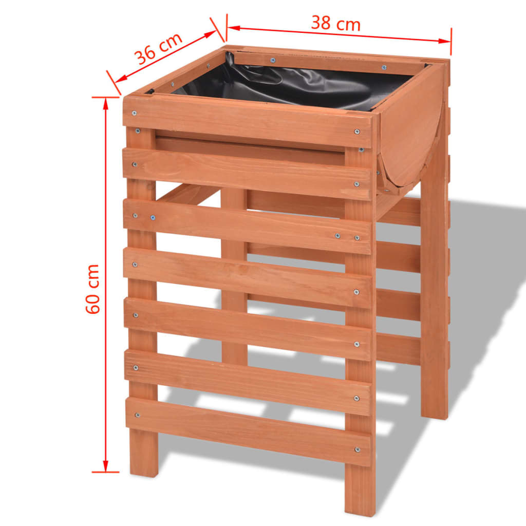 Plantenbak 100x50x71 cm hout