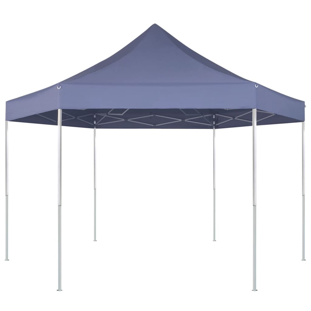 Partytent pop-up zeshoekig inklapbaar 3,6x3,1 m