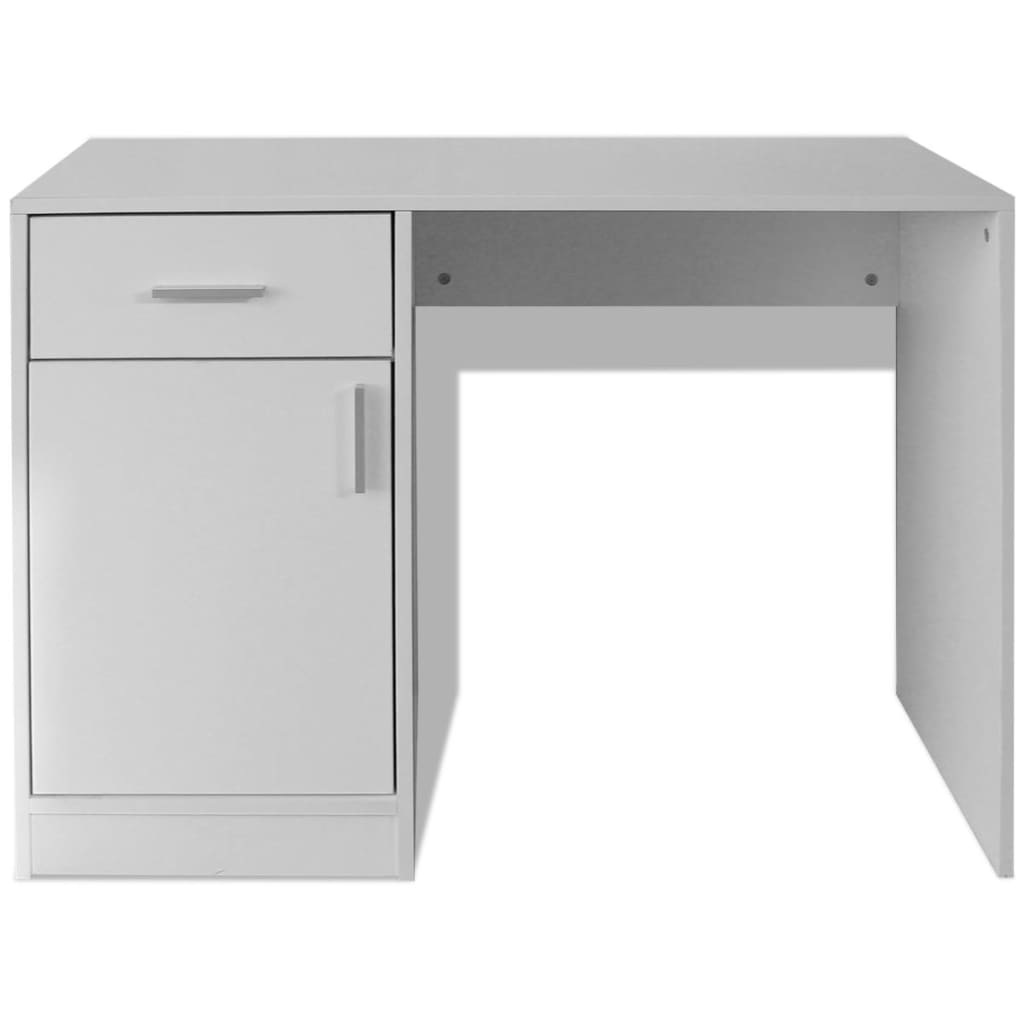 Bureau met kast en lade 100x40x73 cm bewerkt hout