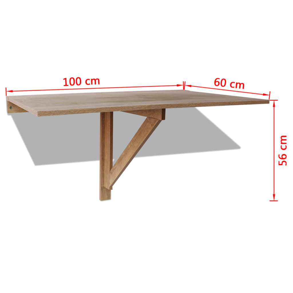 Wandtafel inklapbaar 100x60 cm wit