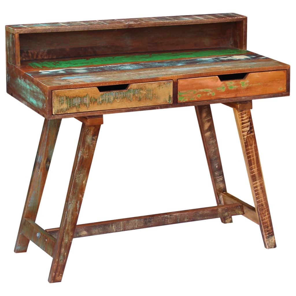 Bureau 100x45x90 cm massief ruw mangohout