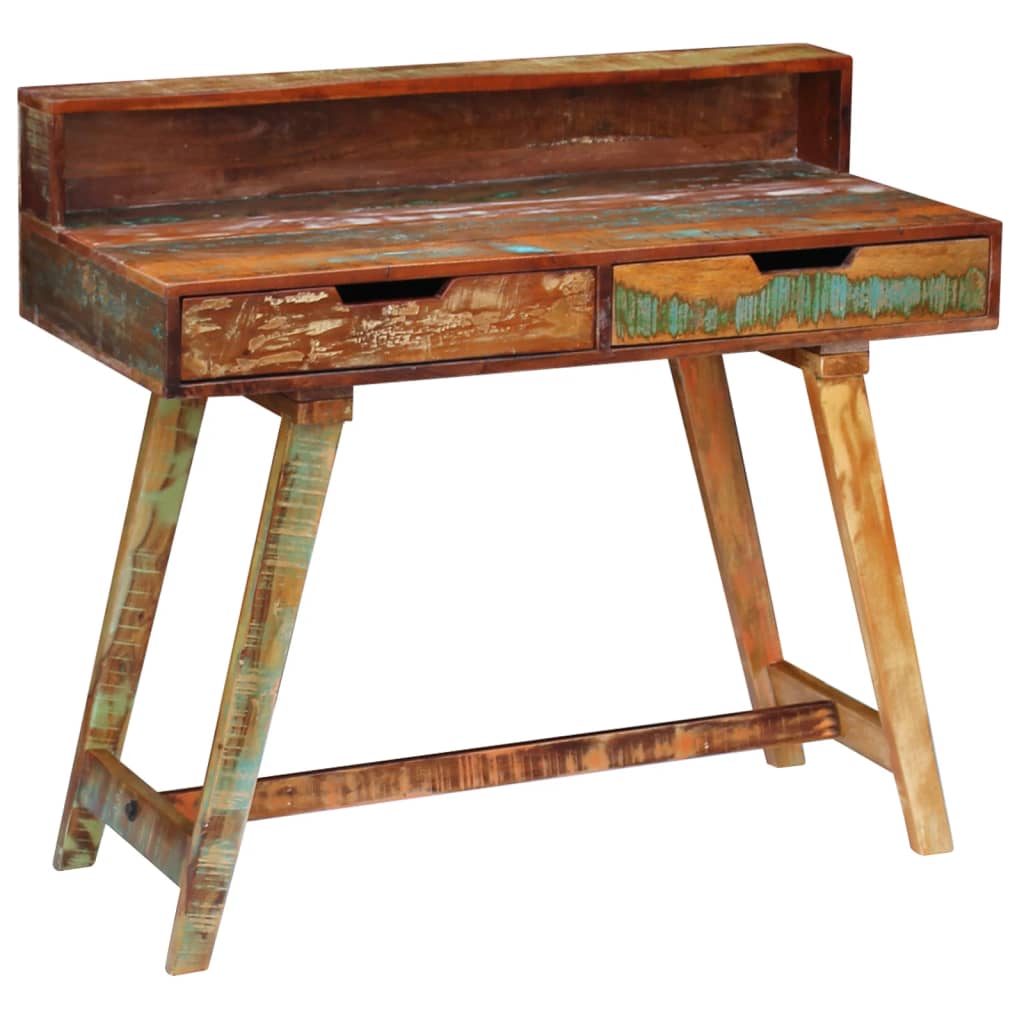 Bureau 100x45x90 cm massief ruw mangohout