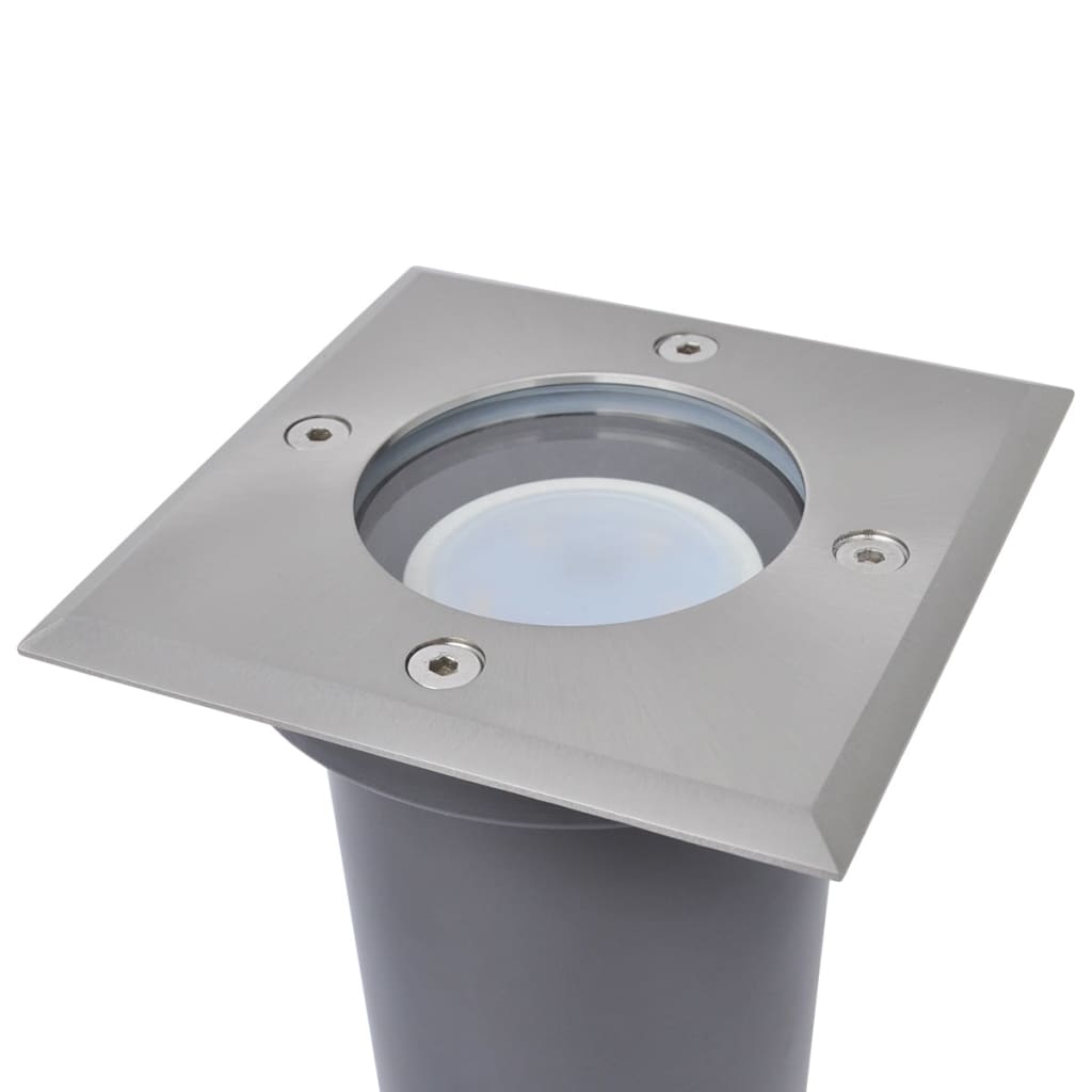 LED-Grondspots buiten 3 stuks vierkant