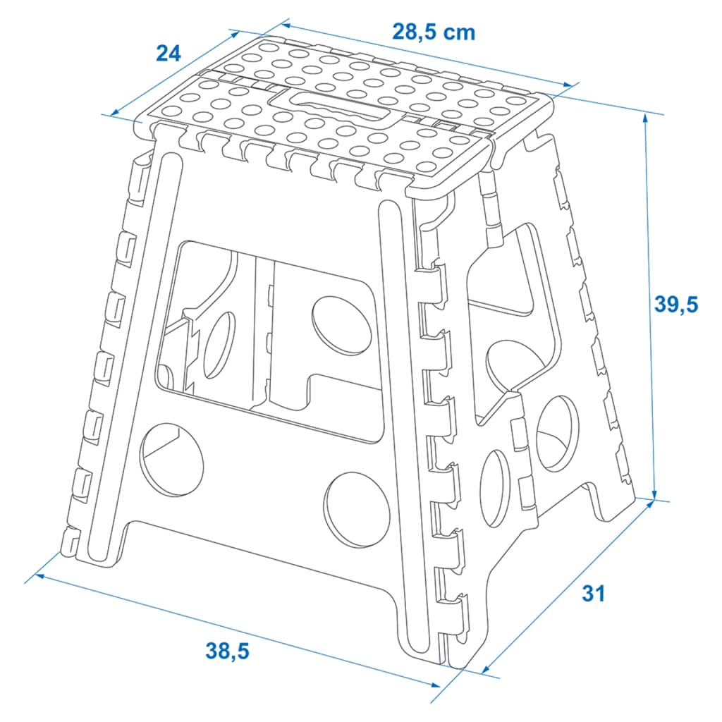 ProPlus Trapje inklapbaar voor caravan of camper 39,5 cm