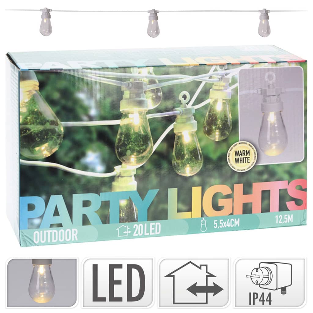 ProGarden Feestverlichtingsset met 20 lampen LED 4,5 V