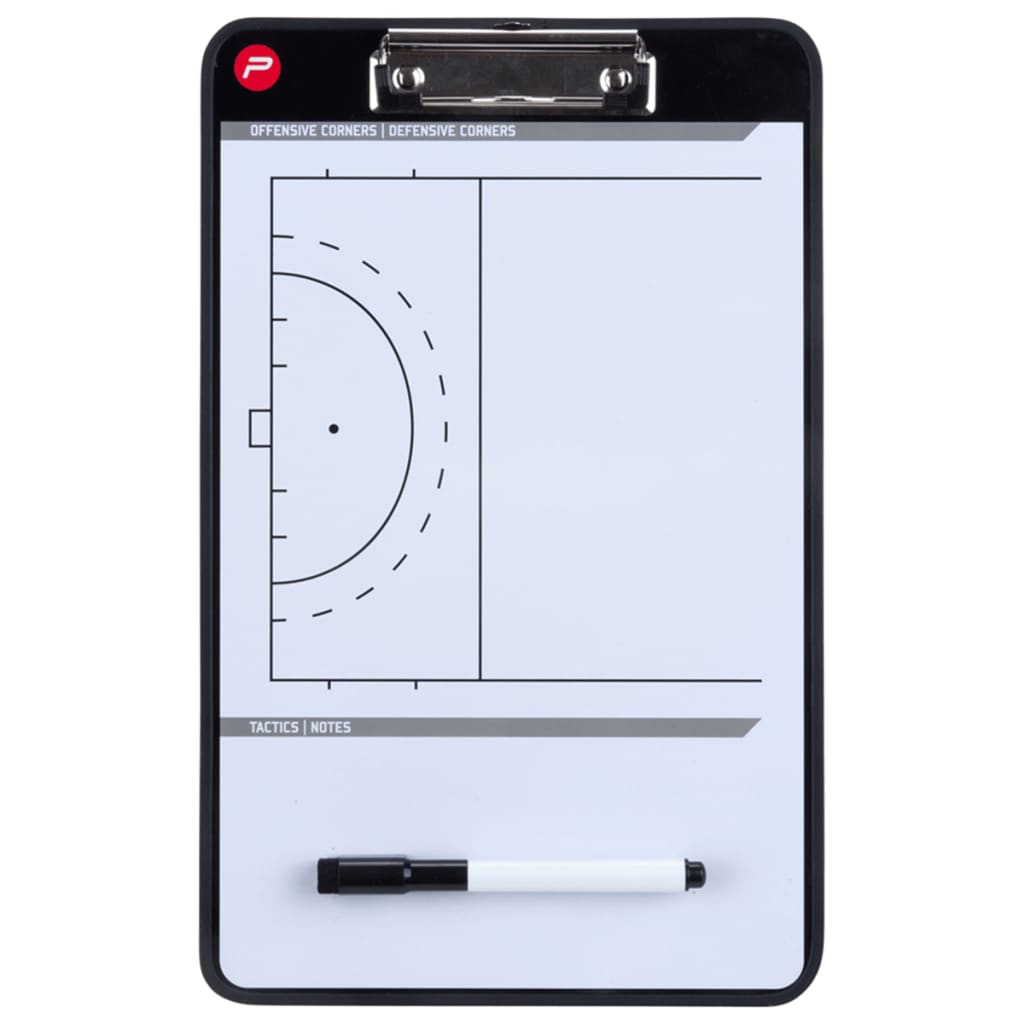 Pure2Improve Coach-bord dubbelzijdig hockey 35x22 cm