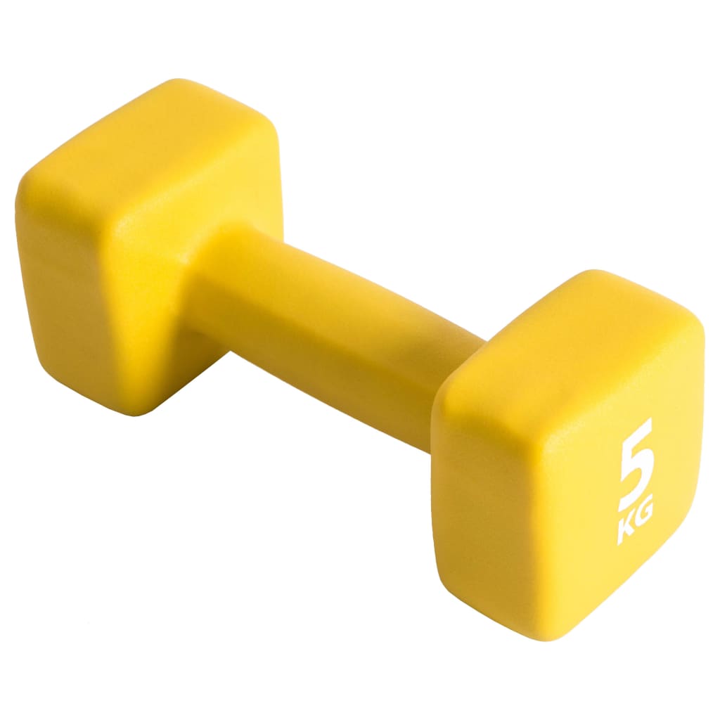 Pure2Improve Dumbbell 5 kg neoprene yellow