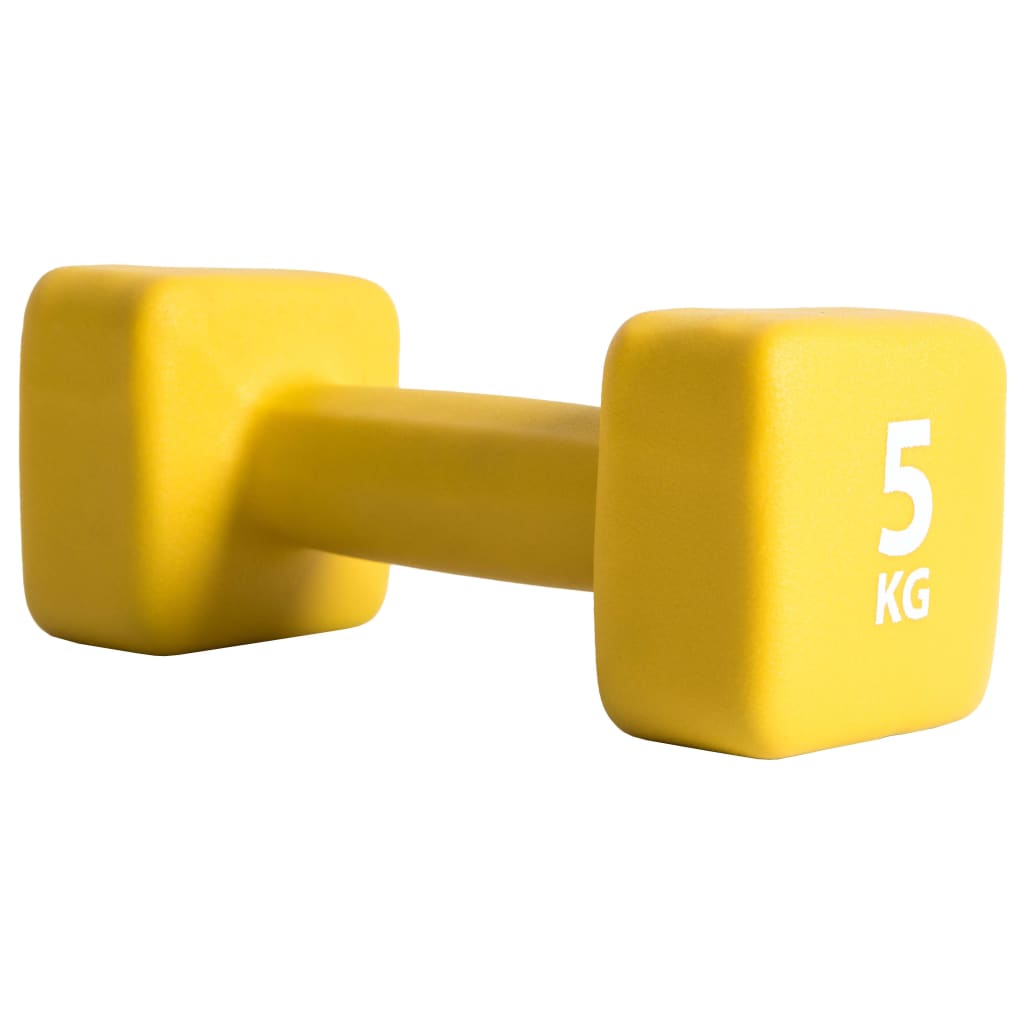 Pure2Improve Dumbbell 5 kg neoprene yellow