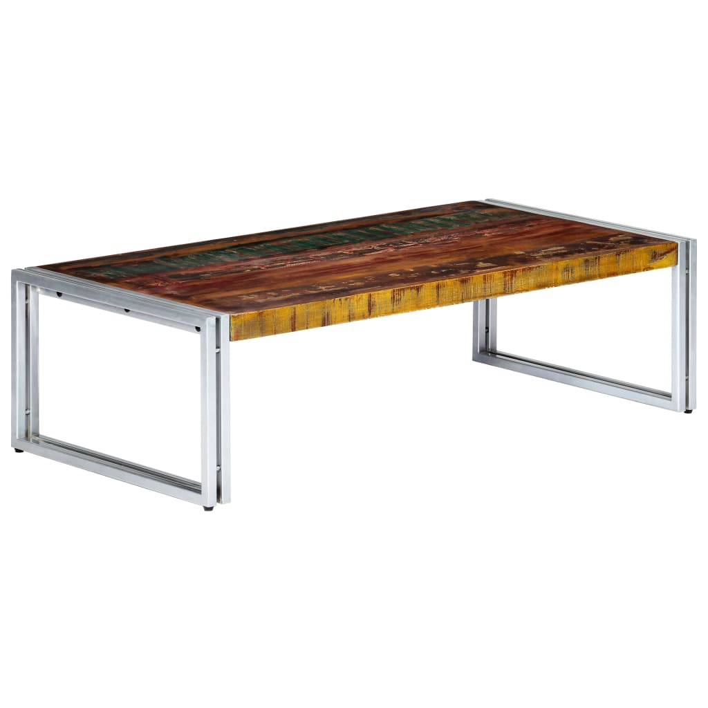 Salontafel 60x60x35 cm massief gerecycled hout