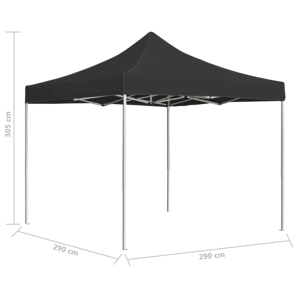 Partytent professioneel inklapbaar 3x3 m aluminium