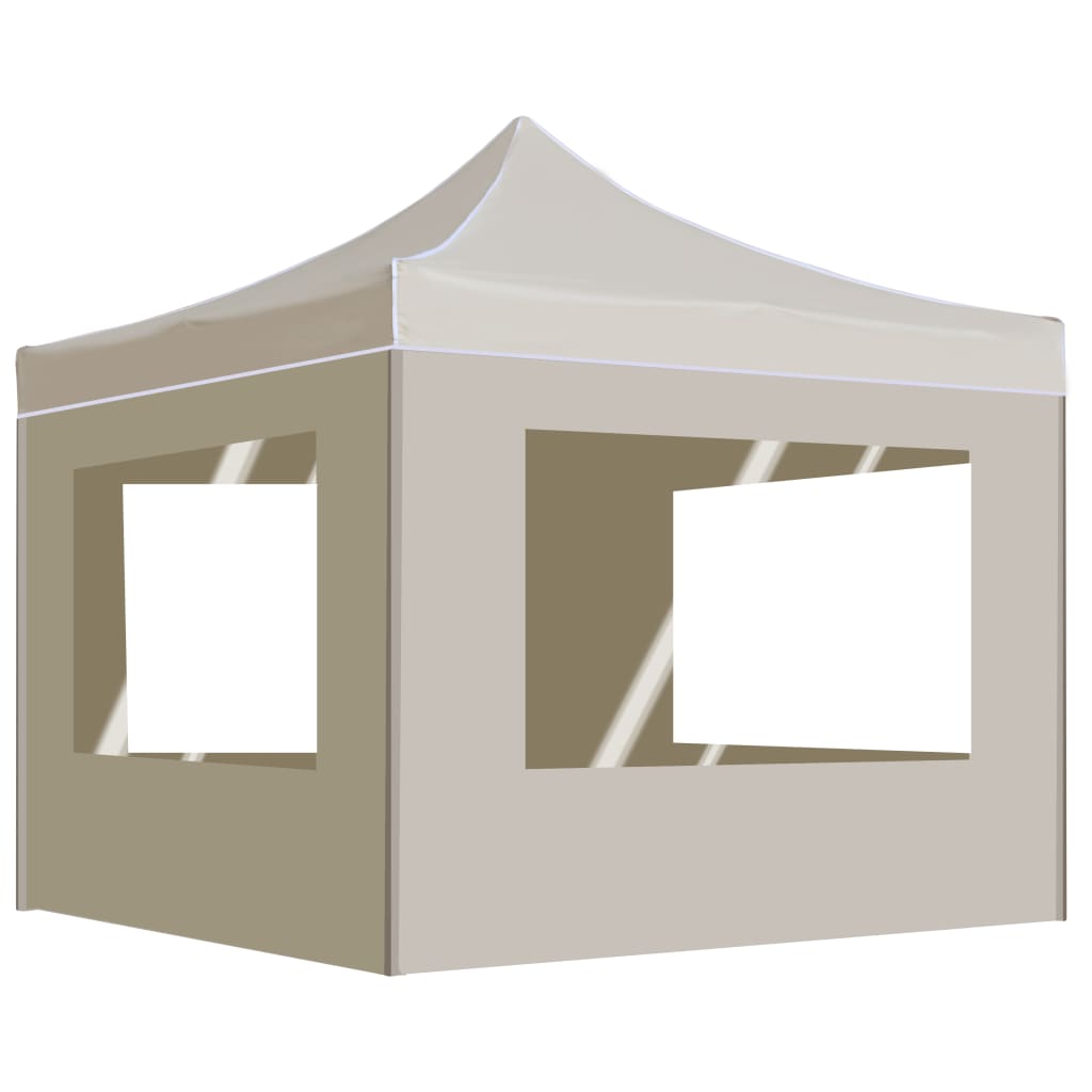 Partytent inklapbaar met wanden 4,5x3 m aluminium