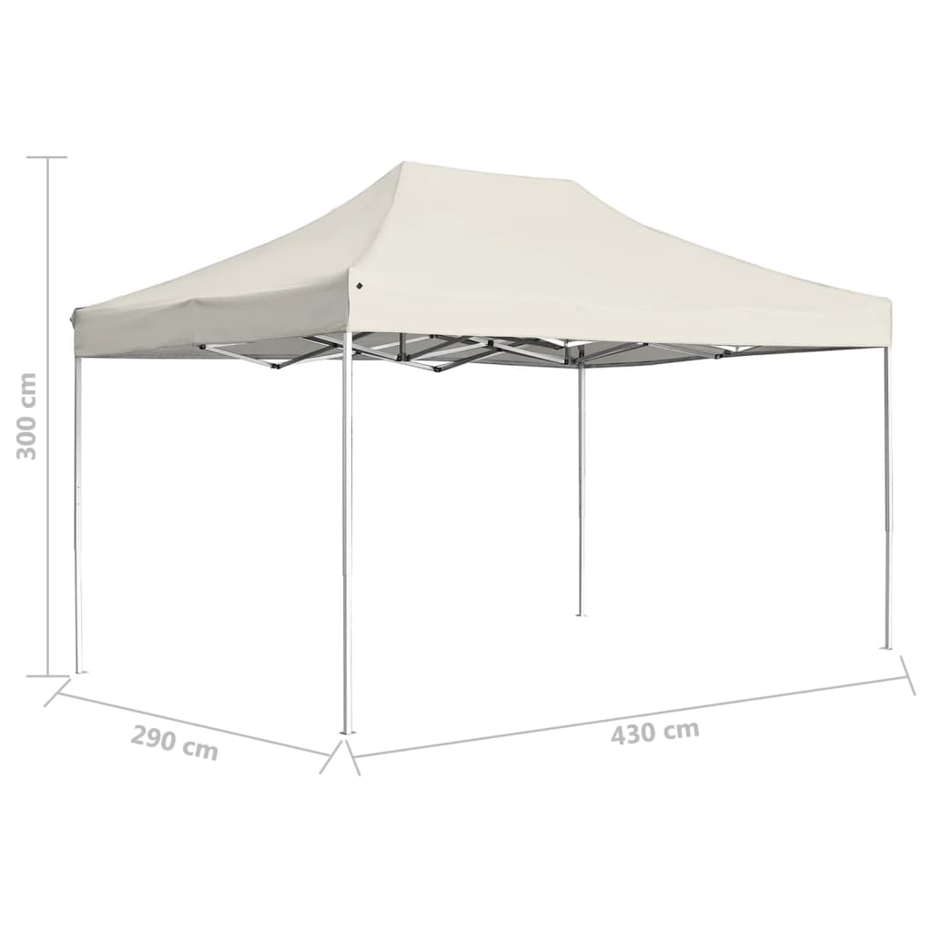 Partytent professioneel inklapbaar 3x3 m aluminium