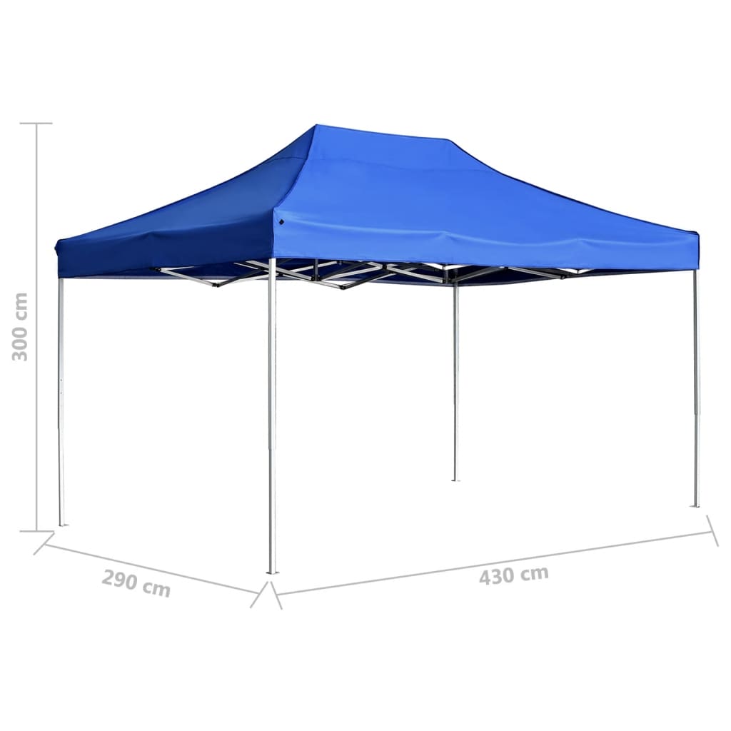 Partytent professioneel inklapbaar 3x3 m aluminium