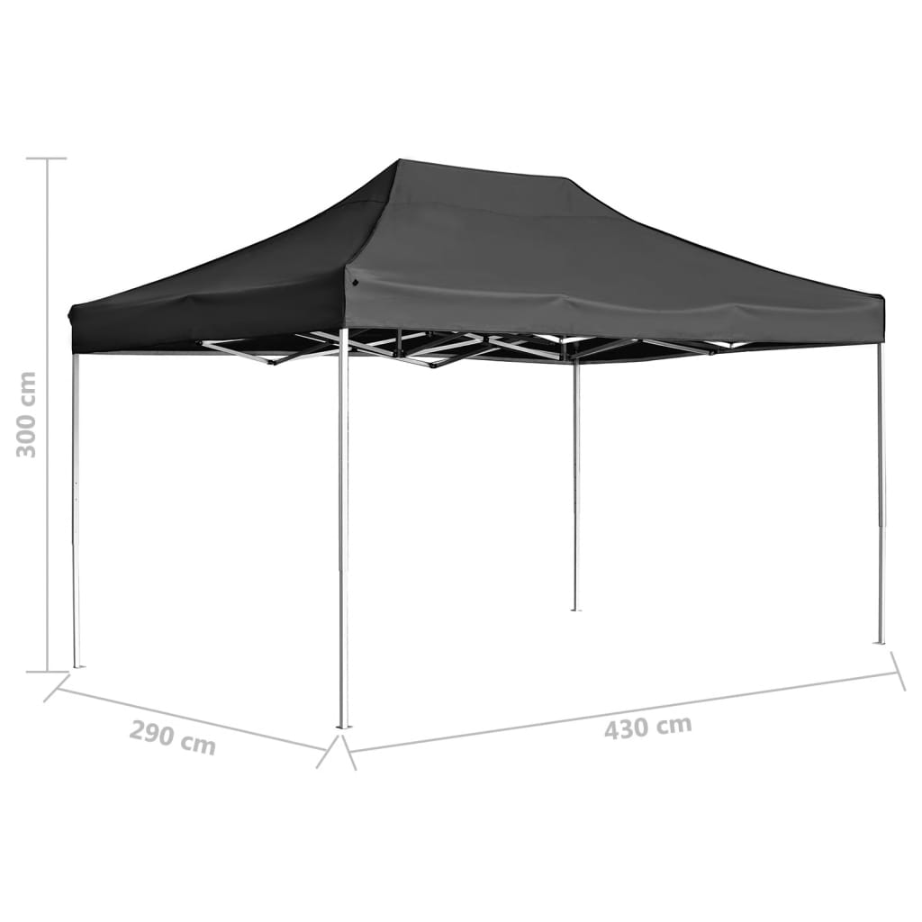 Partytent professioneel inklapbaar 3x3 m aluminium