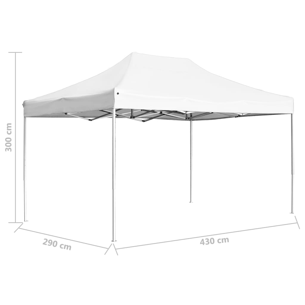 Partytent professioneel inklapbaar 3x3 m aluminium