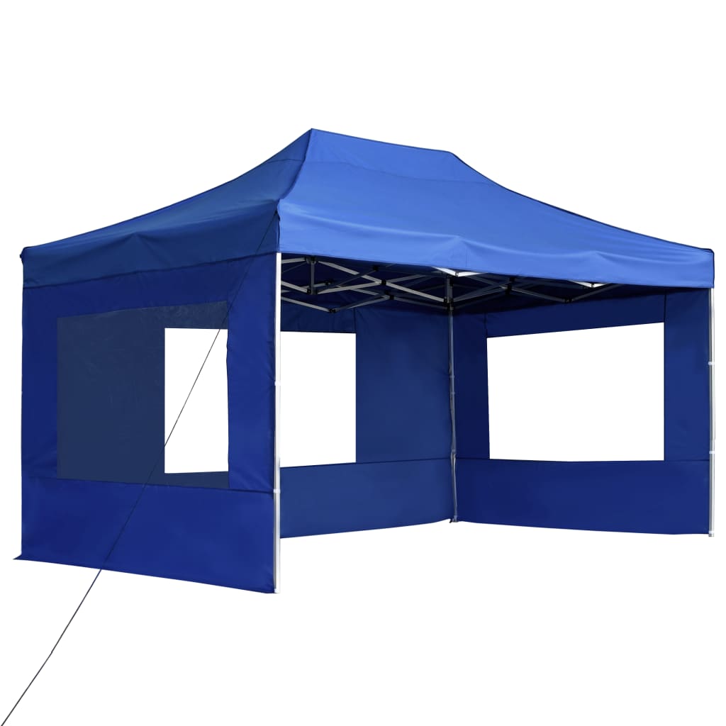 Partytent inklapbaar met wanden 4,5x3 m aluminium