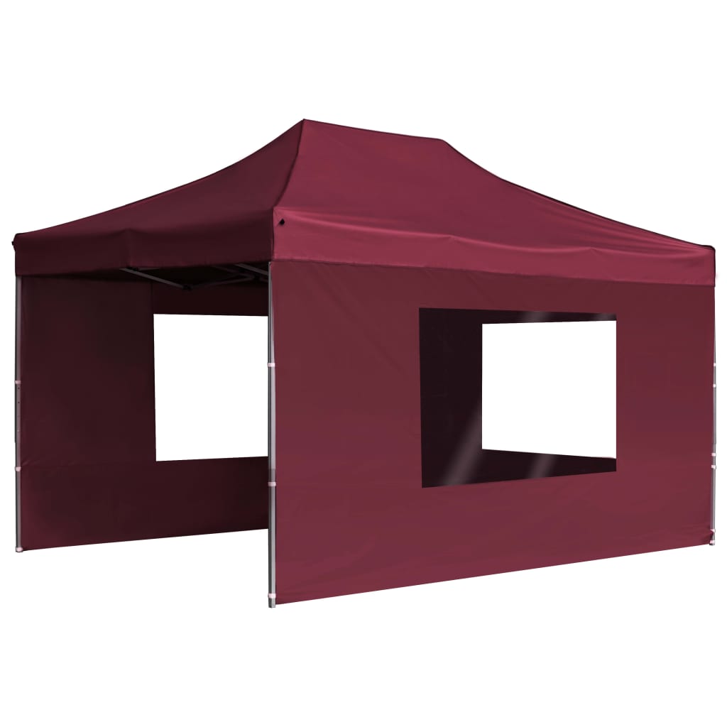 Partytent inklapbaar met wanden 4,5x3 m aluminium