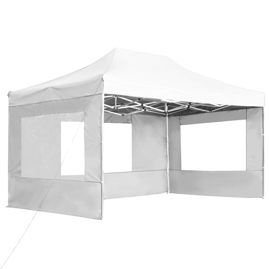 Partytent inklapbaar met wanden 4,5x3 m aluminium