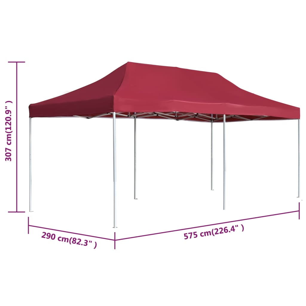 Partytent professioneel inklapbaar 3x3 m aluminium