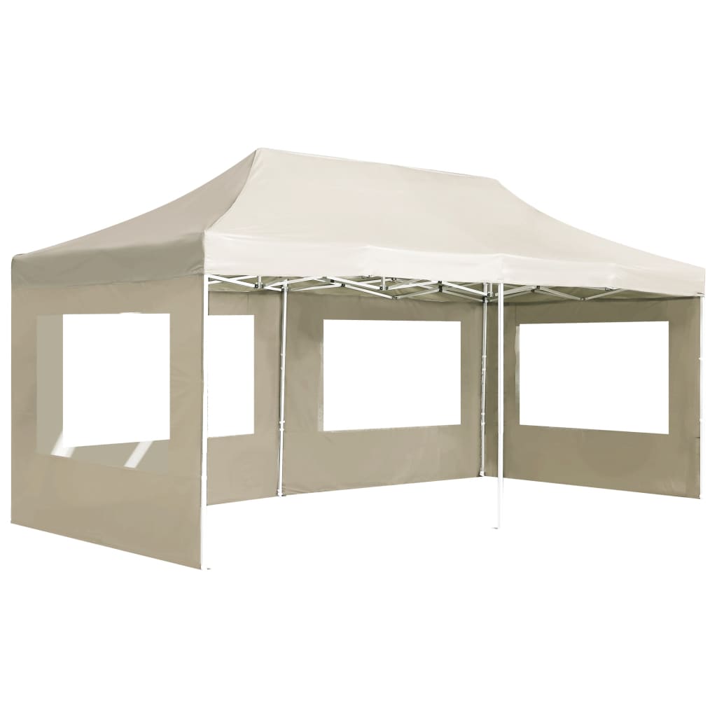 Partytent inklapbaar met wanden 4,5x3 m aluminium