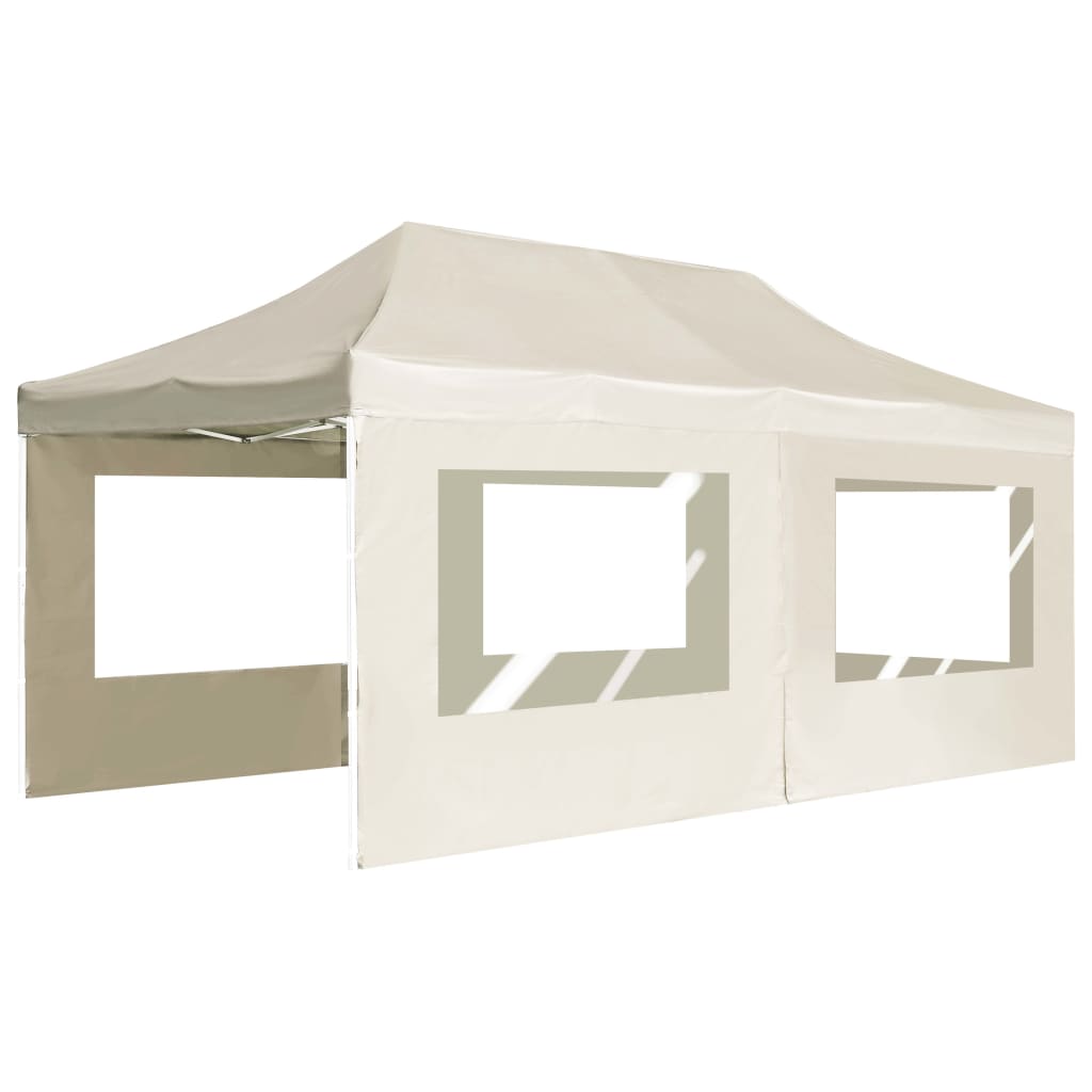 Partytent inklapbaar met wanden 4,5x3 m aluminium