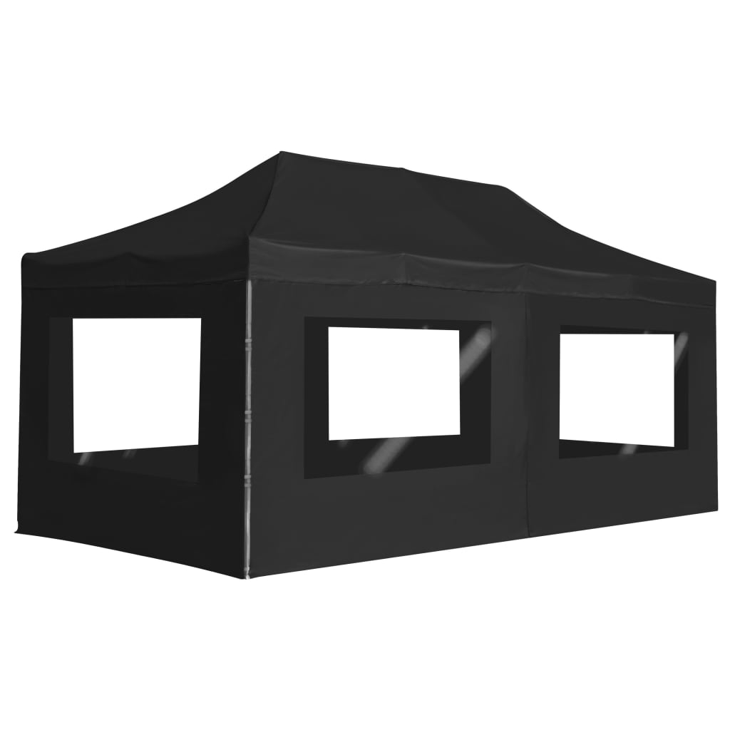 Partytent inklapbaar met wanden 4,5x3 m aluminium