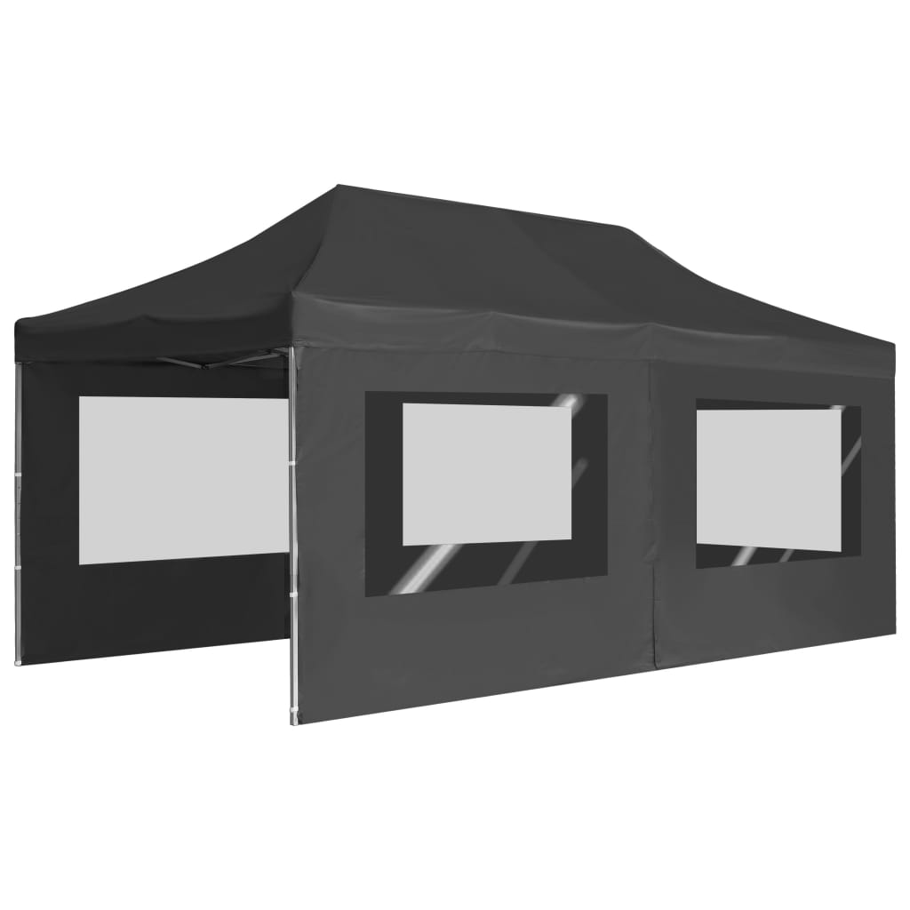 Partytent inklapbaar met wanden 4,5x3 m aluminium