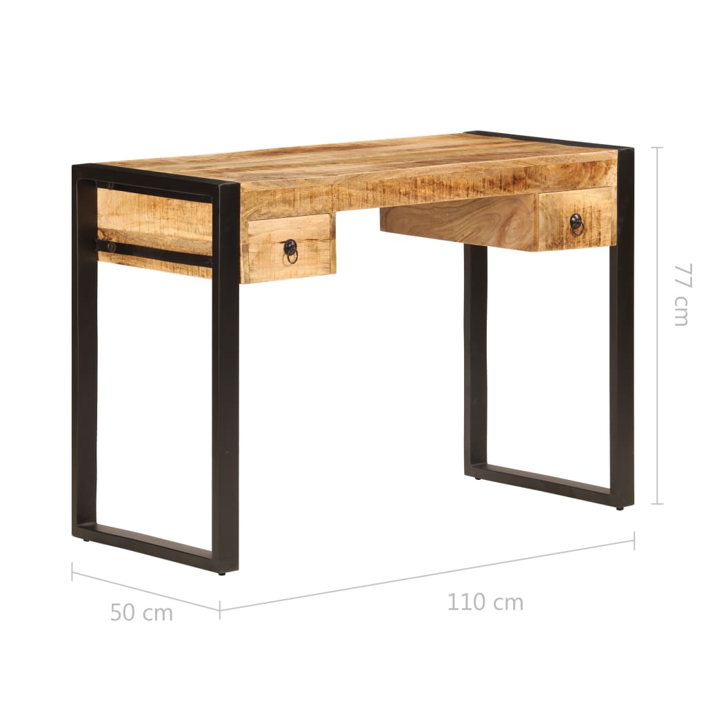 Bureau massief gerecycled hout